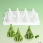8 Cavity Tree Shape Silicon Muffin Silicon Mould