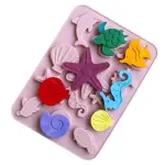 12 Cavity Assorted Sea Animal Theme Silicone Mould