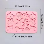 12 Cavity Assorted Sea Animal Theme Silicone Mould