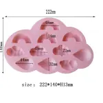 3D Cloud Rainbow Water droplet Silicone mould