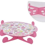 1 pcs Cake Cupcake printed flower Cardboard Stand