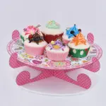1 pcs Cake Cupcake printed flower Cardboard Stand