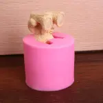 3D Cute Teddy bear silicone mould Style 2