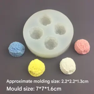4 Cavity Ice Cream ball silicone mould