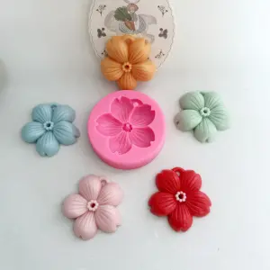 3D Cherry Blossom Flower Silicone Mould for Resin,soaps ,Candle Mould