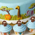 Jungle theme Cute animal mould theme silicone mould