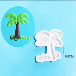 Coconut tree Detailed mould with grass silicone mould