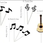 9 Pcs Happy Birthday Music theme Cake Toppers set