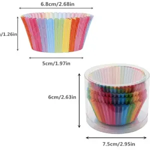 100 pcs Colorful Unicorn theme Cake Cups / Muffin Cups