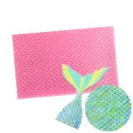 Mermaid Fish scale Texture Pattern silicone Mat Mould