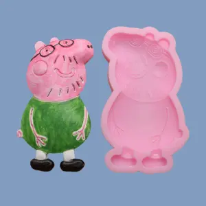 1 Cavity Peppa Pig dad cartoon silicone mould style 3