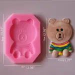 Teddy Bear silicone mould style 4