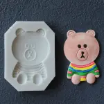 Teddy Bear silicone mould style 4