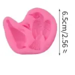 2 Cavity Sparrow bird Silicone mould
