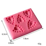 Heart Jem Jewelry theme silicone mould