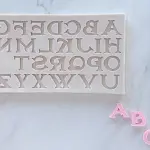 Alphabet Upper case Silicone Mould Style 11