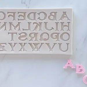 Alphabet Upper case Silicone Mould Style 11