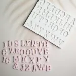 Alphabet Upper case Dotted theme Silicone Mould Style 10