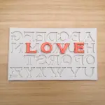 Alphabet Upper case Silicone Mould Style 11