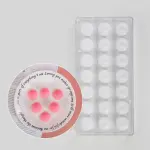 21 Cavity Spiral Semicircle Shape Polycarbonate Chocolate Mould