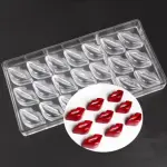 24 Cavity Lips Shape Polycarbonate Chocolate Mould