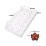 18 Cavity Flower Shape Polycarbonate Chocolate Mould