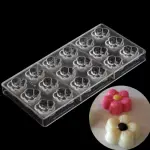 18 Cavity Flower Shape Polycarbonate Chocolate Mould