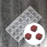 21 Cavity Curved Square Shape Polycarbonate Chocolate Mould
