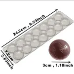 14 Holes Football Shaped Polycarbonate Chocolate Mould