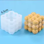1 PCS 3D Bubble Silicone Candle Mould STYLE 3