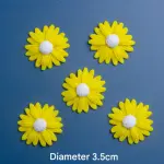 5 pcs Non Edible Resin flower cake topper set