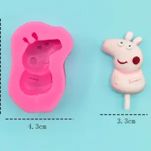 1 Cavity Peppa Pig cartoon silicone mould style 5