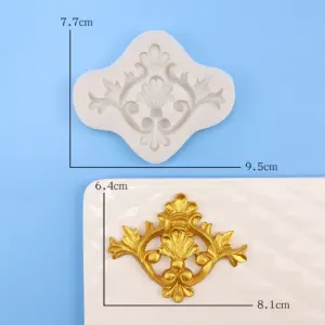 3D Vintage Baroque Crown Style Silicone Mould For Cake Border Decoration,Diy Jewelry And Crafts Making style 2
