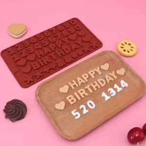 Alphabet silicone mould style 2