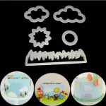 5 Pcs Sun Grass Cloud Fondant Cookie Cutter set