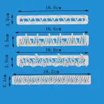 4 pcs Flame Waves Icicle Grass Fire Fondant Cutter set