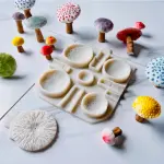 3D realistic Mushroom theme Silicone Mould
