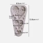 Heart Shaped Button theme Silicone Mould