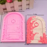 Large detailed Floral Door theme silicone mould