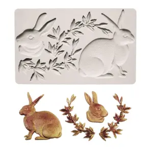 Bunny Rabbit Easter theme Silicone Mould