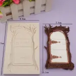 Large Wooden detailed Floral Door theme silicone mould