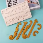 Greek pillar baroque scroll silicone Mould