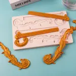 Greek pillar baroque scroll silicone Mould