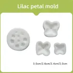 7 Pcs Lilac Flower Silicone Molds + Plastic Mould set