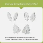 9 pcs Senecio Cineraria Dusty Miller foliage Leaf cutter and Mould set