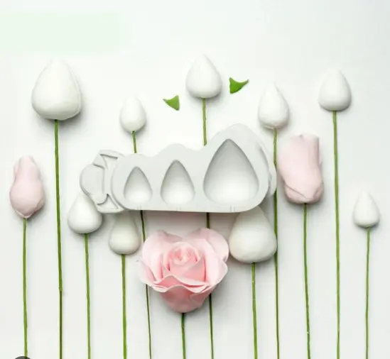 Rose Cones and Thorns Silicone Mould