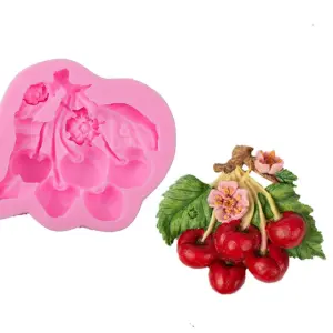 Realistic Cherry fruit Silicone mould