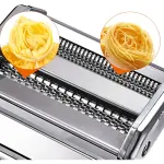 Stainless Steel Manual Machine Roller Maker with 9 Thickness Settings for Dough Cutter,fondant,Clay,Spaghetti,Fettuccine Lasagne etc