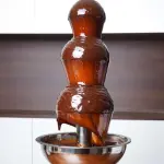 Fountain for Party Stainless Steel Melting Heating Machine Pot for Cheese,Chocolate Fondue 1 Lts 3 Tier Melt Dipping Machine Warmer
