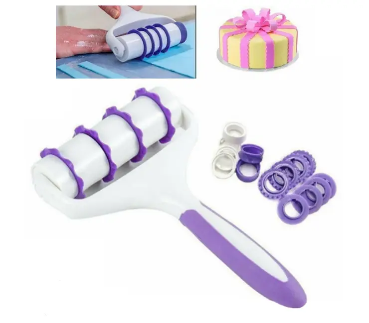 Fondant Ribbon Cutter Trimming ,22pc set
